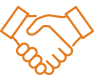 Icon of a handshake next to the text Law Firm Virtual Assistants.